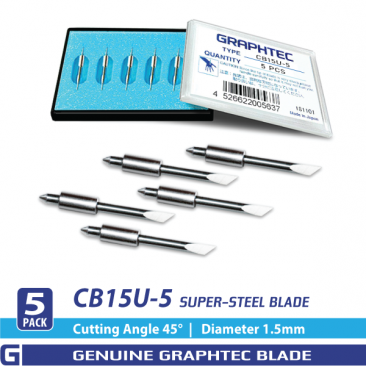Graphtec Vinyl Cutter 45 degree blades for Red holder 5 pack