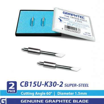 Graphtec Vinyl Cutter 60 degree blades for Red holder 2 pack