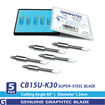 Graphtec Vinyl Cutter 60 degree blades for Red holder 5 pack